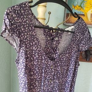 American Eagle Peekaboo Back Floral Dress